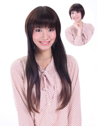 Wigs2you 接髪片 無痕假髪接髪片 長款直髪補髪塊 增厚加長假髪片 無劉海假髪套E-008